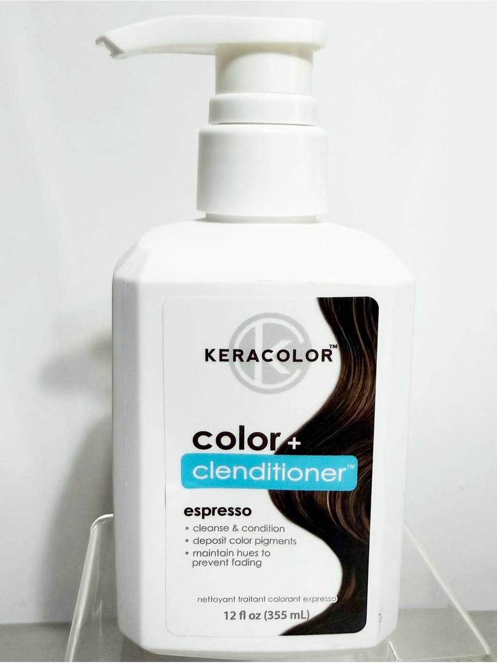 KERACOLOR Color + Clenditioner Semi-Permanent Hair Dye ESPRESSO 12 fl oz ~ New